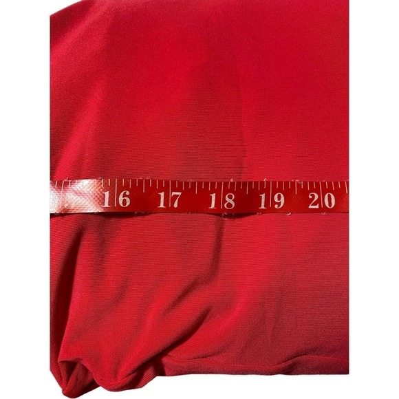 ASHLEY GRAHAM BEYOND Dress Faux Wrap Flutter Sleeve Flowy Plus Size Red … - Picture 6 of 7